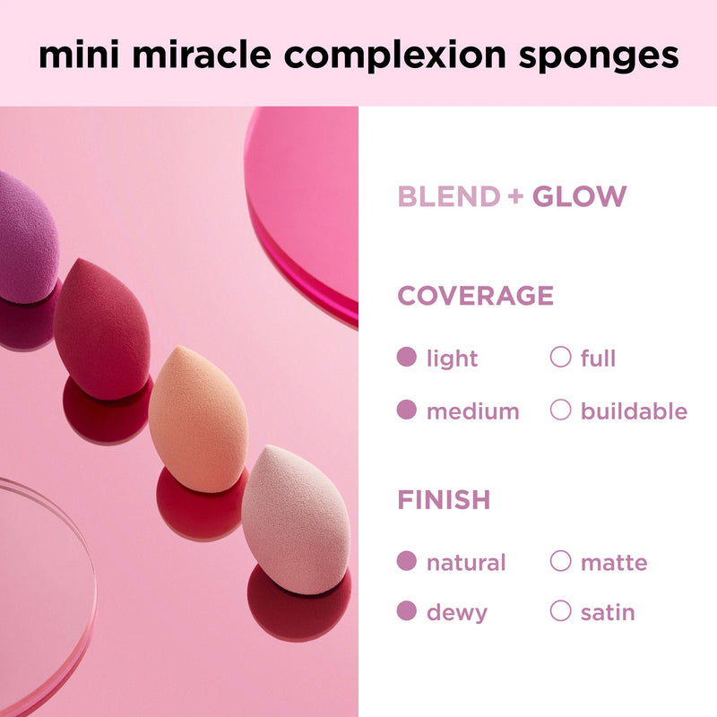 Real Techniques Miracle Mini Complexion Sponge, 4 Count