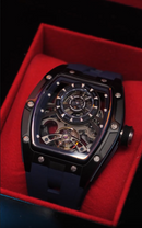 ALDEN ROYSTON AR8450 Navy Skeleton Dial Watch