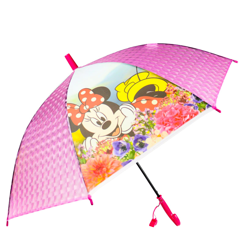 Minnie Mouse Umbrella For Kids With Whistle