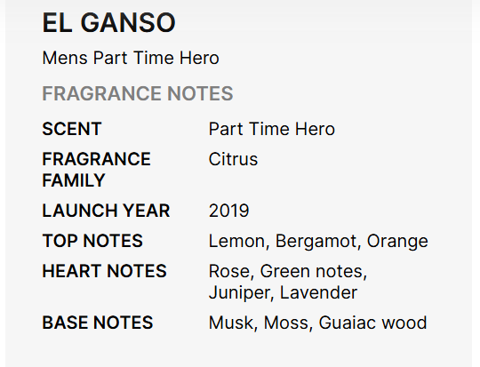 El Ganso Part Time Hero Eau De Toilette for Men 125ml