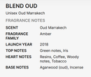 Blend Oud Voyage Collection Oud Marrakech Eau De Parfum for Unisex 60ml