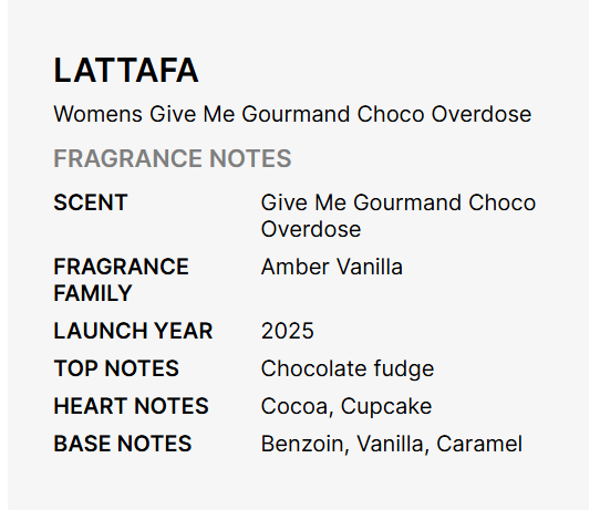 Lattafa Give Me Gourmand Choco Overdose Eau De Parfum for Unisex 75ml