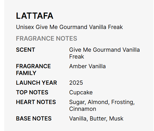 Lattafa Give Me Gourmand Vanilla Freak Eau De Parfum for Unisex 75ml