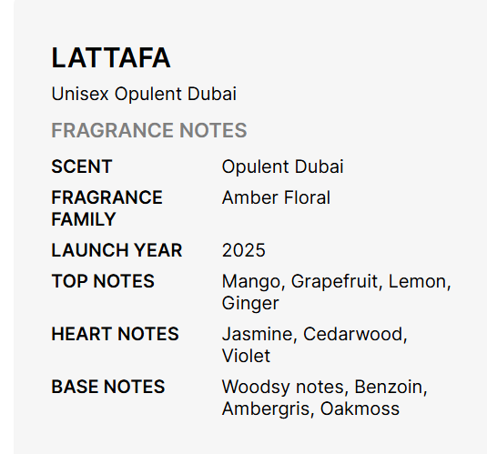 Lattafa Opulent Dubai Eau De Parfum for Unisex 100ml