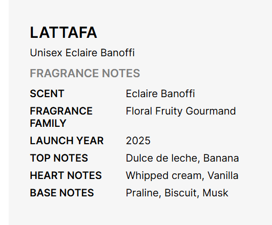 Lattafa Eclaire Banoffi Eau de Parfum for Unisex 100ml