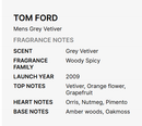 Tom Ford Grey Vetiver for Men EDP 100ml