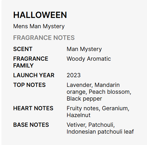Halloween Man Mystery Eau De Parfum 125ml