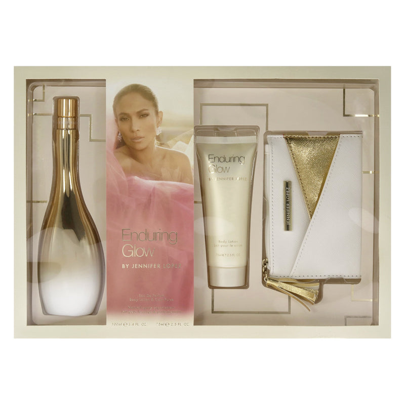 Jennifer Lopez Ladies Enduring Glow EDP 100ml + BL 75ml + Pouch Gift Set