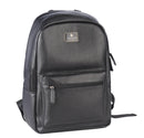 Cross Leather Unisex Backpack (Black)-xpressionsstyle