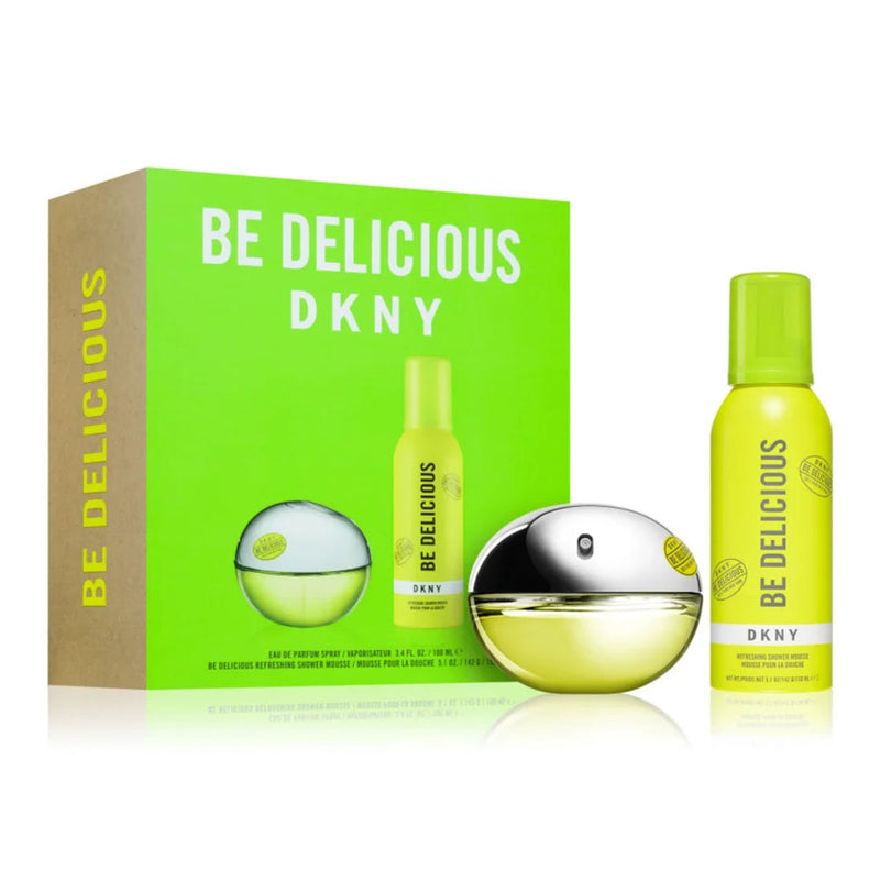 DKNY Be Delicious for Women EDP 100ml +Refreshing Shower Mousse 150ml Gift Set