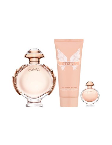 Paco Rabanne Olympea Set Para Dama Perfume EDP 80ml + Body Lotion 100ml + Mini 6ml