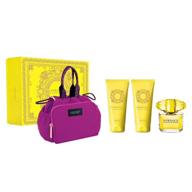 Versace Ladies Yellow Diamond Gift Set Fragrances EDT