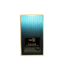 Product packaging with blue gradient design on a white background