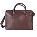 Cross Leather Unisex Laptop Bag (Brown)-xpressionsstyle