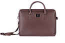 Cross Leather Unisex Laptop Bag (Brown)-xpressionsstyle