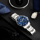 MASERATI COMPETIZIONE 43MM 3-HAND BLUE DIAL SS BRACELET – R8853100036