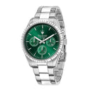MASERATI COMPETIZIONE 43MM MULTI GREEN DIAL SS BR – R8853100044