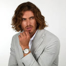 MASERATI SORPASSO 42MM CHRONOGRAPH WHITE/SILVER DIAL SS + YELLOW GOLD BRACELET – R8873624003