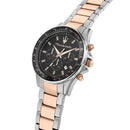 MASERATI SFIDA 44MM CHRONOGRAPH GRAY DIAL SS + ROSE GOLD BRACELET – R8873640021