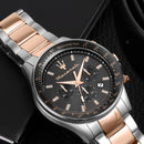 MASERATI SFIDA 44MM CHRONOGRAPH GRAY DIAL SS + ROSE GOLD BRACELET – R8873640021