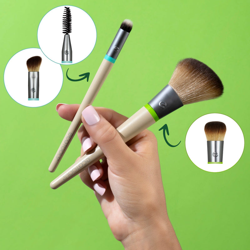 Eco Tools Interchangeables Daily Essentials Total Face Makeup Brush Kit