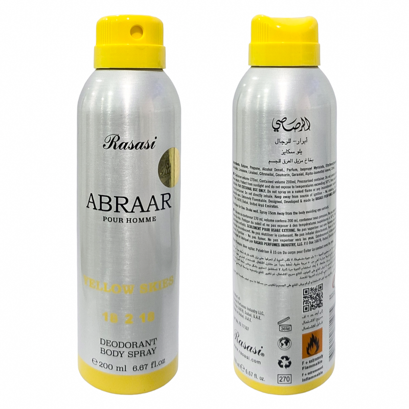 RASASI ABRAR YELLOW - YELLOW SKIES 200Ml