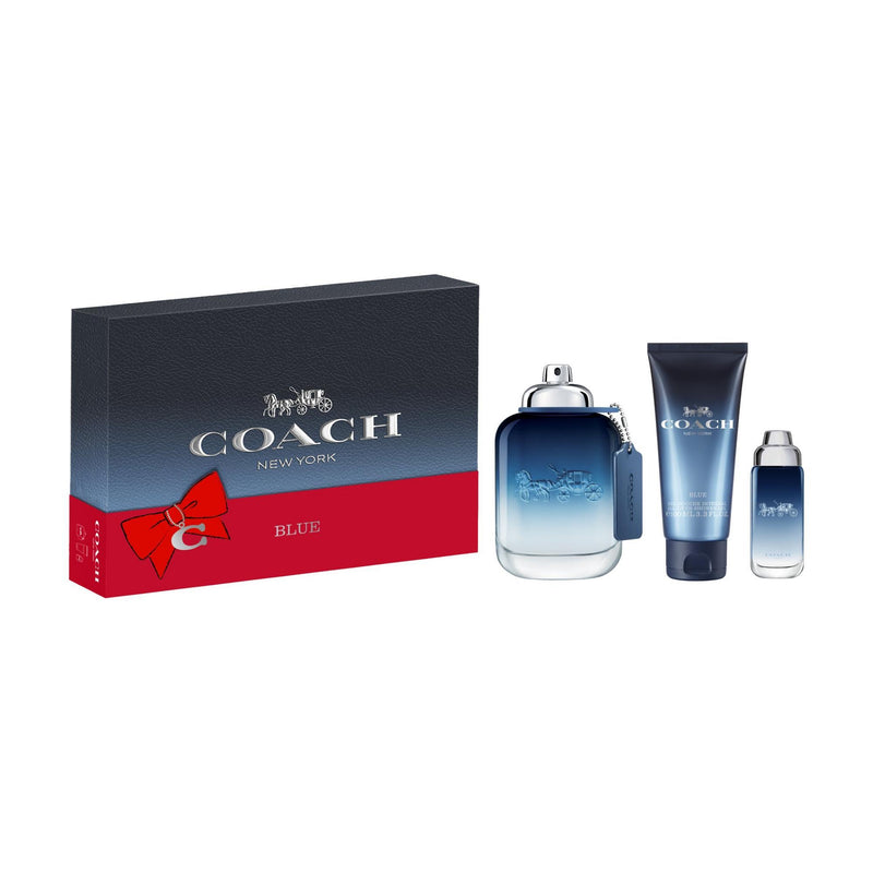 Coach Men's Blue EDT 100ml+SG 100ml+EDT 15ml Gift Set