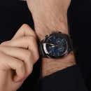 MASERATI TRAGUARDO 45MM CHRONOGRAPH BLUE DIAL BROWN PVD BRACELET – R8871612008