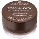 Essence Stay & Play Gel Eyeliner Pot 02 Brown-xpressionsstyle