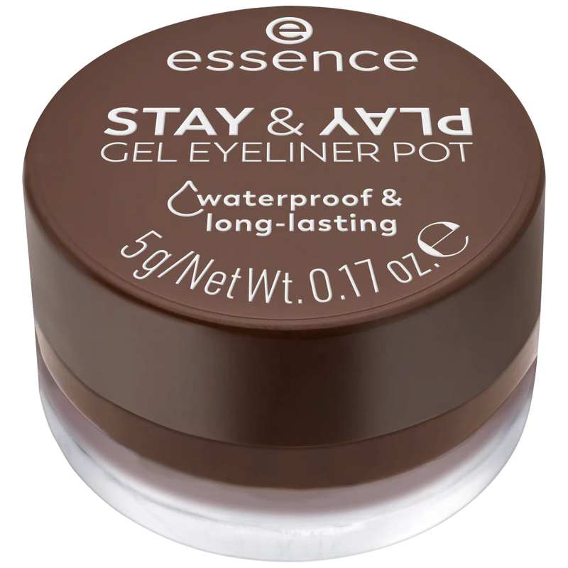 Essence Stay & Play Gel Eyeliner Pot 02 Brown