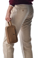 Roberto Ballmore Unisex Zippered Toiletry Bag (TAN)-xpressionsstyle