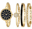 Anne Klein Women’s Bangle Watch & Bracelet Set – Model AK/1470GBST