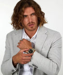 MASERATI COMPETIZIONE 43MM 3-HAND BLACK DIAL SS + YELLOW GOLD BRACELET – R8853100042