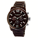 BLADE Ceracro 3572G3SOO Brown/Steel Ceramic Case and Band Men's Watch-xpressionsstyle