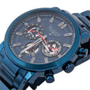 BLADE Aztec 3585G2BBB Blue SS Case and Band Men's Watch-xpressionsstyle