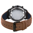BLADE Bare 3613G1NND Black SS Case Tan Leather Strap Men's Watch-xpressionsstyle
