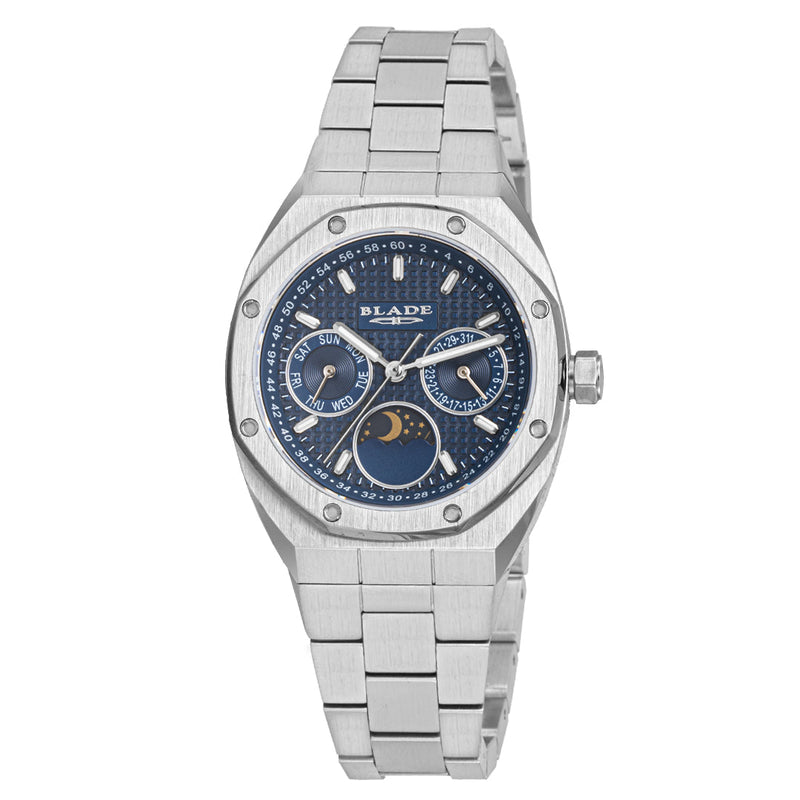 BLADE Octa SS Women's Moon-phase Blue 3626L2SBS Watch - Front