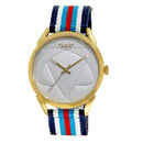 BLADE Navy Blue-Blue-Red-White Retro-Fútbol Special Edition NATO Strap Watch-xpressionsstyle