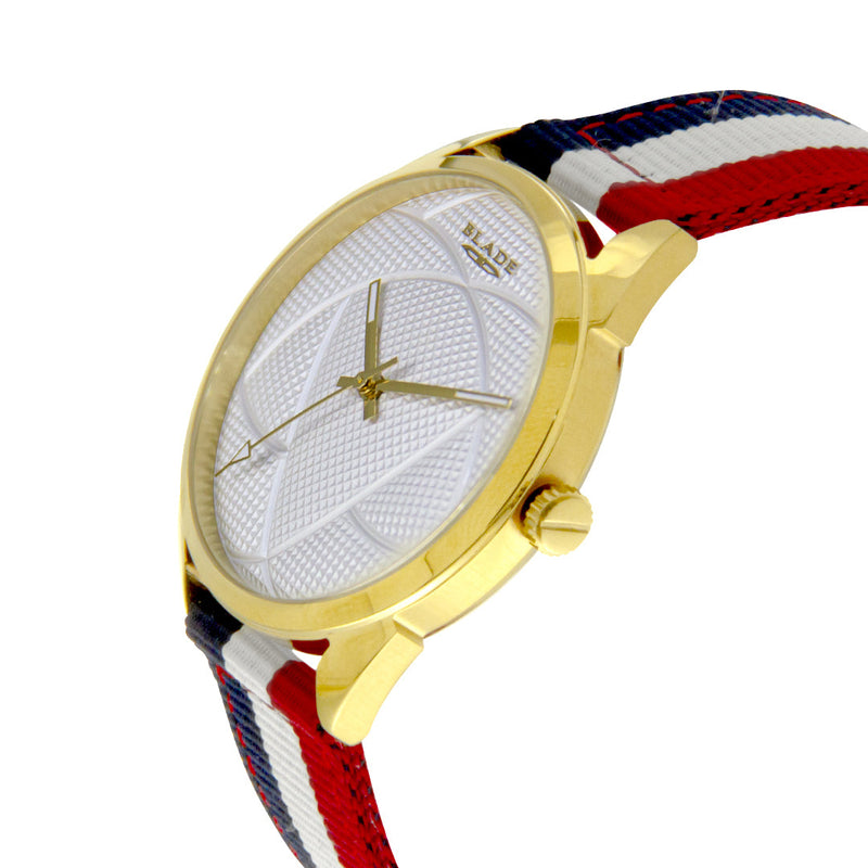 BLADE Navy Blue-White-Red Retro-Fútbol Special Edition NATO Strap Watch