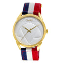 BLADE Navy Blue-White-Red Retro-Fútbol Special Edition NATO Strap Watch-xpressionsstyle