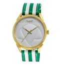BLADE White-Green Retro-Fútbol Special Edition NATO Strap Watch-xpressionsstyle