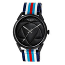 BLADE Navy Blue-Blue-Red-White Retro-Fútbol Special Edition NATO Strap Watch-xpressionsstyle