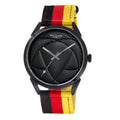 BLADE Black-Red-Yellow Retro-Fútbol Special Edition NATO Strap Watch