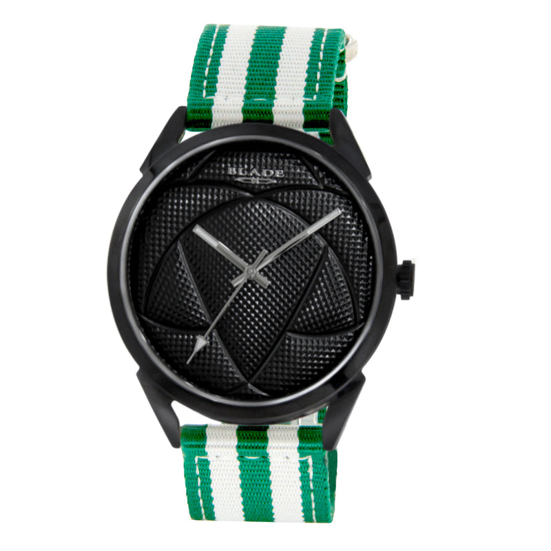 BLADE White-Green Retro-Fútbol Special Edition NATO Strap Watch