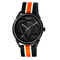 BLADE Black-Orange-White Retro-Fútbol Special Edition NATO Strap Watch