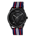 BLADE Navy Blue-Red-White Retro-Fútbol Special Edition NATO Strap Watch-xpressionsstyle
