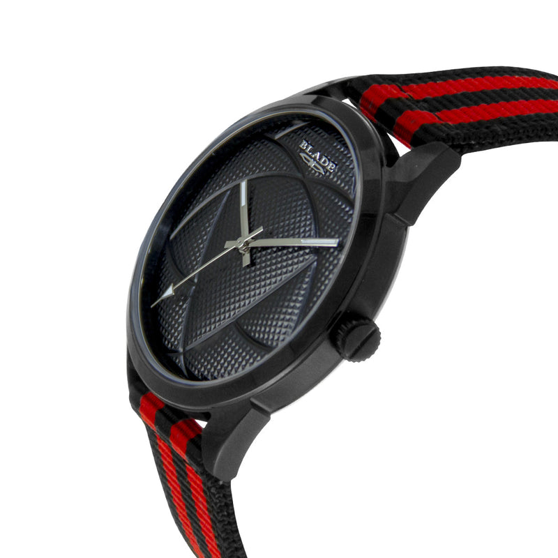 BLADE Black-Red Retro-Fútbol Special Edition NATO Strap Watch