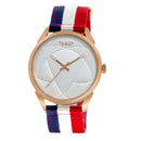 BLADE Navy Blue-White-Red Retro-Fútbol Special Edition NATO Strap Watch-xpressionsstyle