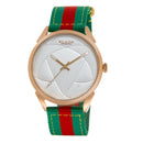 BLADE Green-Red Retro-Fútbol Special Edition NATO Strap Watch-xpressionsstyle