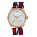 BLADE Navy Blue-Red-White Retro-Fútbol Special Edition NATO Strap Watch-xpressionsstyle